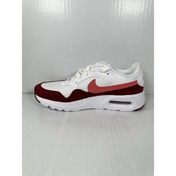 NEW Nike Air Max SC Women's Size 6.5 White Black Red Athletic Shoes FJ3242-100