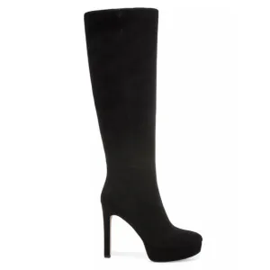 NEW NWB VERONICA BEARD DALI BLACK SUEDE TALL KNEE HIGH BOOTS US 8M EUR 38.5