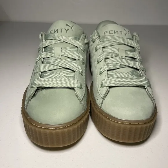 NEW Puma Fenty Creeper Phatty Shoes Womens Size 7.5 Green Fog Rihanna Platform