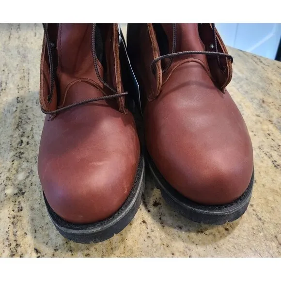 New! Red Wing Mens Size 12 EE 1229 Boot Brown Leather Vibram Goretex Work Boots