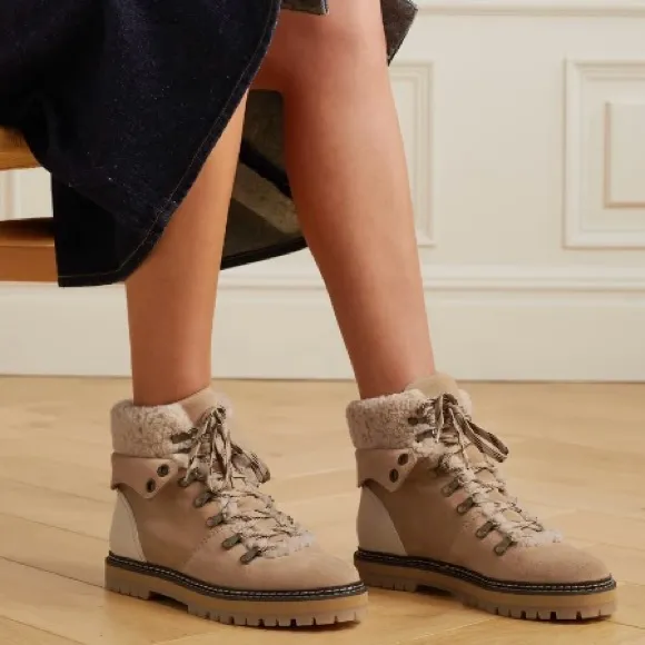 *NEW* See By Chloe Suede Lace Up Hiking Boot (Sz 38/ 7.5)