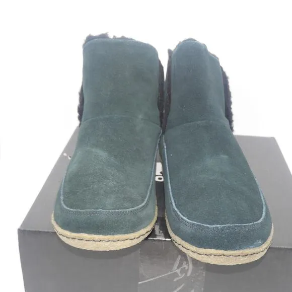 NEW Sorel Women's 10 Nakiska Boots Black Suede Faux Sherpa Lined Bootie Casual