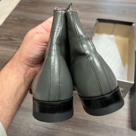 NEW Stacy Adams Madison Gray Ankle Boots 10 E