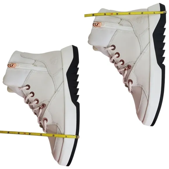 New Timberland supaway boots leather zip lace up white casual preppy outdoor