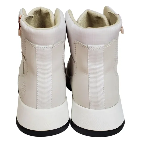 New Timberland supaway boots leather zip lace up white casual preppy outdoor