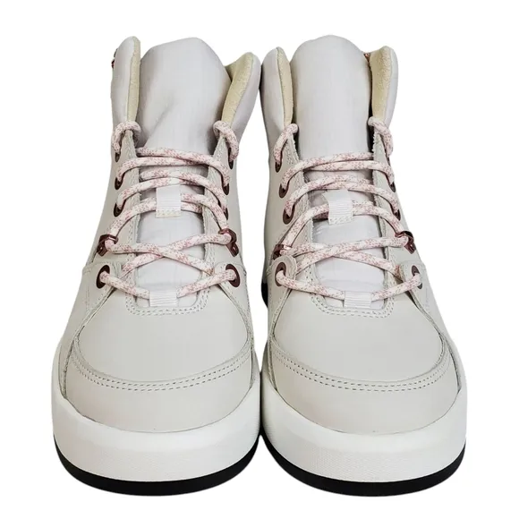 New Timberland supaway boots leather zip lace up white casual preppy outdoor