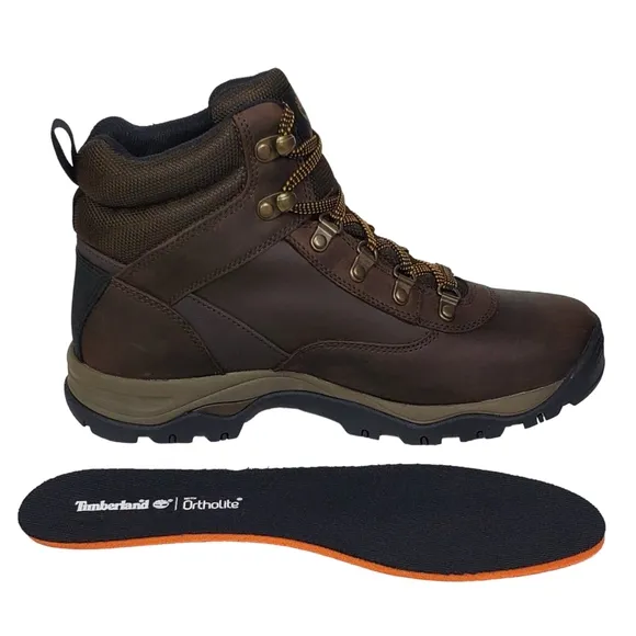 New Timberland womens keele ridge waterproof leather mid hiking boots brown work