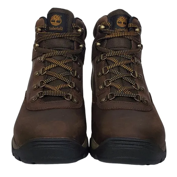New Timberland womens keele ridge waterproof leather mid hiking boots brown work