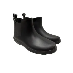 NEW Totes Men's 12 Black Chelsea Ankle Rain Boots with Everywear Technology
