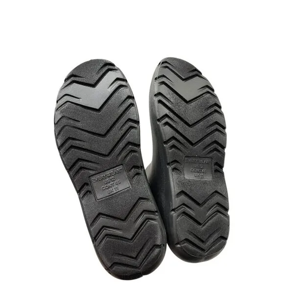 NEW Totes Men's 12 Black Chelsea Ankle Rain Boots with Everywear Technology