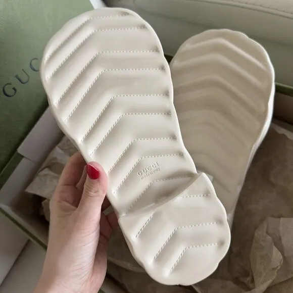 NEW WOMEN'S THONG PLATFORM SANDALS SHOES SZ 41 White