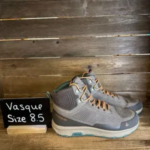New Womens Vasque Breeze LT NTX Brown Suede Waterproof Mid Hiking Boots Size 8.5