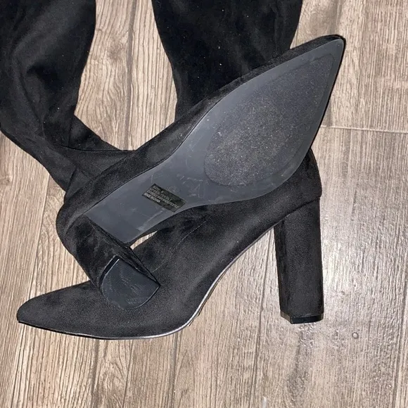 NEW YORK &amp; COMPANY Monia Tall OTK Boots in black