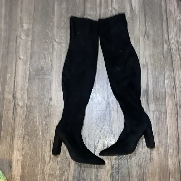 NEW YORK &amp; COMPANY Monia Tall OTK Boots in black
