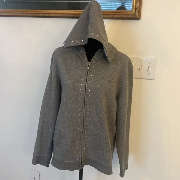 New York and Company Cotton Zip Up, Sz. XL.