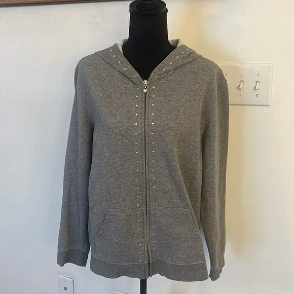 New York and Company Cotton Zip Up, Sz. XL.