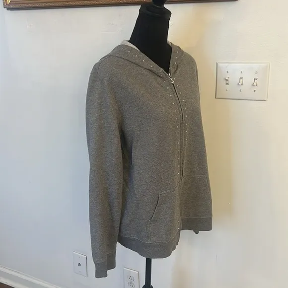 New York and Company Cotton Zip Up, Sz. XL.