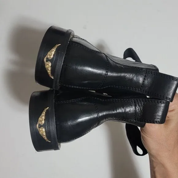 NEW Zadig &amp; Voltaire Laureen Jumbo Lace Boots Womens 8 Whimsygoth Designer