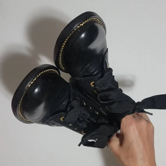 NEW Zadig &amp; Voltaire Laureen Jumbo Lace Boots Womens 8 Whimsygoth Designer
