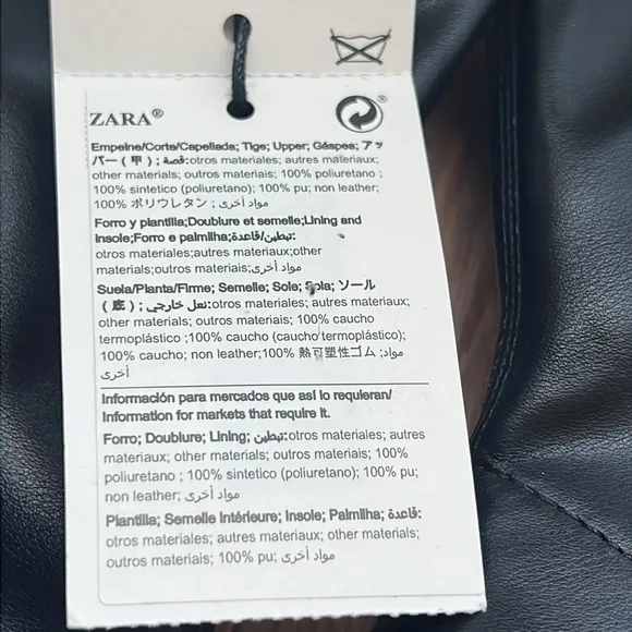 New! Zara Black Women's Sz 8, black Ankle side zipper Boots.
