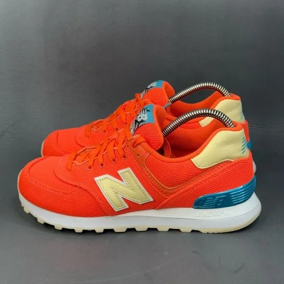 New Balance 574 Miami Palms Sunset athletic sneaker shoes women’s size 8