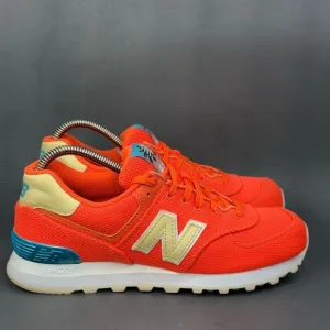 New Balance 574 Miami Palms Sunset athletic sneaker shoes women’s size 8