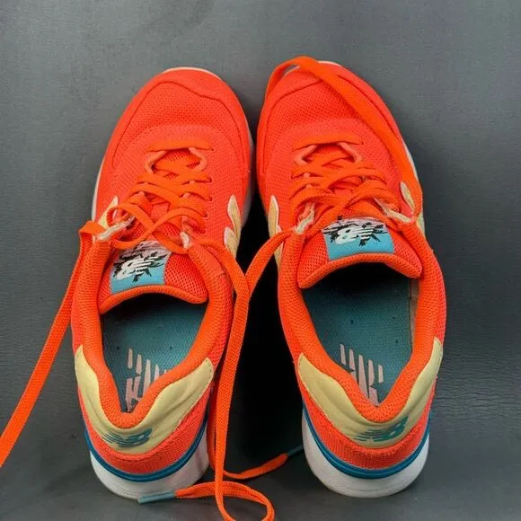New Balance 574 Miami Palms Sunset athletic sneaker shoes women’s size 8
