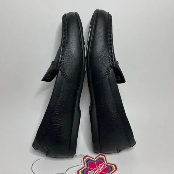 New Rocky Women’s Black Leather Loafers 8