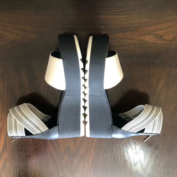 NEW🌟SOREL Women’s Cameron Ankle Strap Platform Black Gore Wedge Sandals size 7