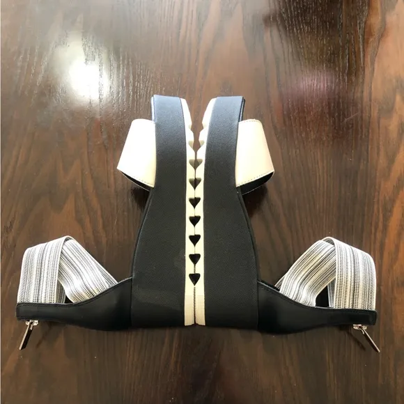 NEW🌟SOREL Women’s Cameron Ankle Strap Platform Black Gore Wedge Sandals size 7