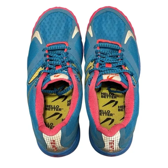 Newton Women’s Pink &amp; Blue boco sol sneakers Size 8.5 Low Top Athletic Shoes