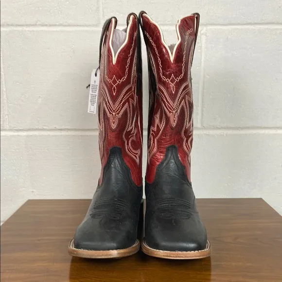 NIB Buck &amp; Brana Women’s Fedra Authentic Leather Cowgirl Boots‎ Size 8.5 Black