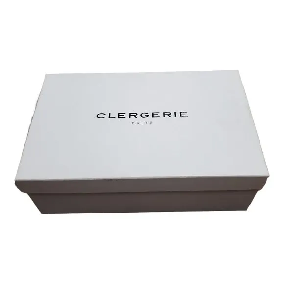 NIB Clergerie Noemie Platform Wedge Sandal Brown Leather Size 39.5 / 9.5 NEW