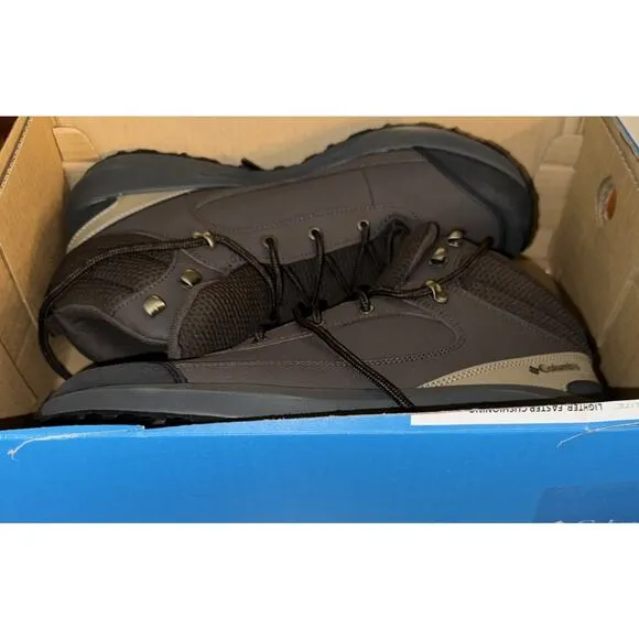 NIB COLUMBIA 1987041-231 MEN'S TRAILSTORM PEAK MID WATER-RESISTANT BROWN BOOT