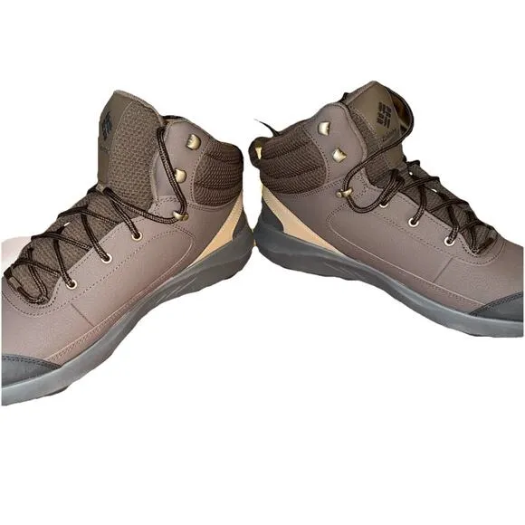 NIB COLUMBIA 1987041-231 MEN'S TRAILSTORM PEAK MID WATER-RESISTANT BROWN BOOT
