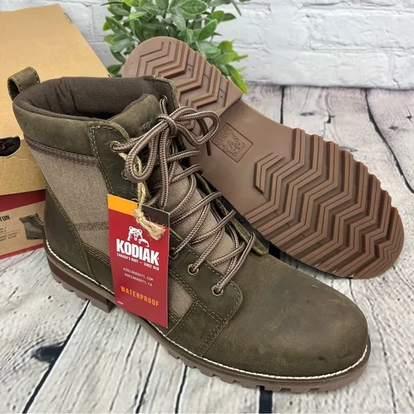 NIB Kodiak Waterton Waterproof Lace Up Hiking Boots Sz 10