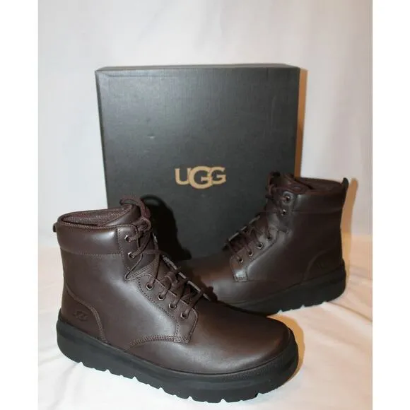 NIB UGG MEN'S‎ WATERPROOF BURLEIGH WORK CASUAL LEATHER BOOTS STOUT