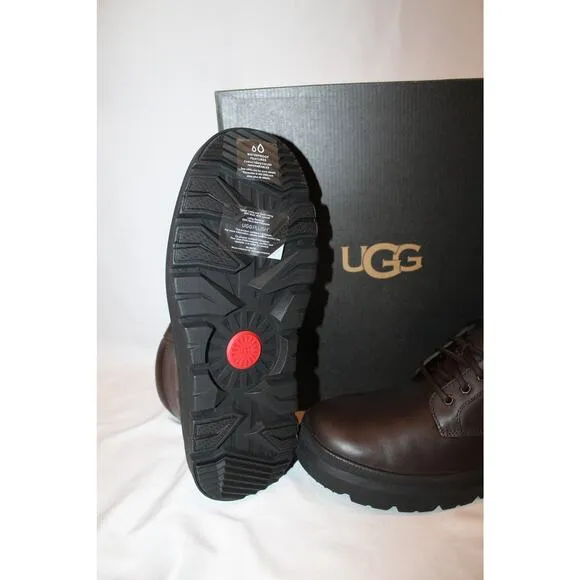 NIB UGG MEN'S‎ WATERPROOF BURLEIGH WORK CASUAL LEATHER BOOTS STOUT