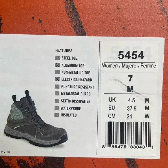 NIB Worx work boots with Aluminum toe