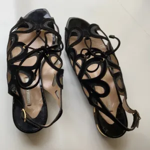 Nicholas Kirkwood Casati sandals Black Gold Size 37