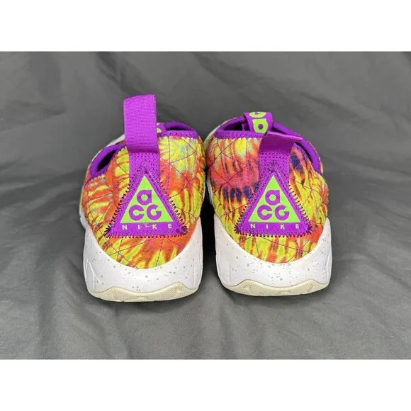 Nike ACG Moc 3.0 Tie Dye Sz 8 Multicolor Hippie Purple Slip On Shoes CW2463-300