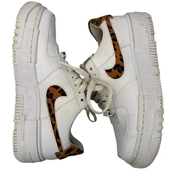Nike Air Force 1 Low Pixel SE “White Leopard Print” CV8481-100 size 6.5