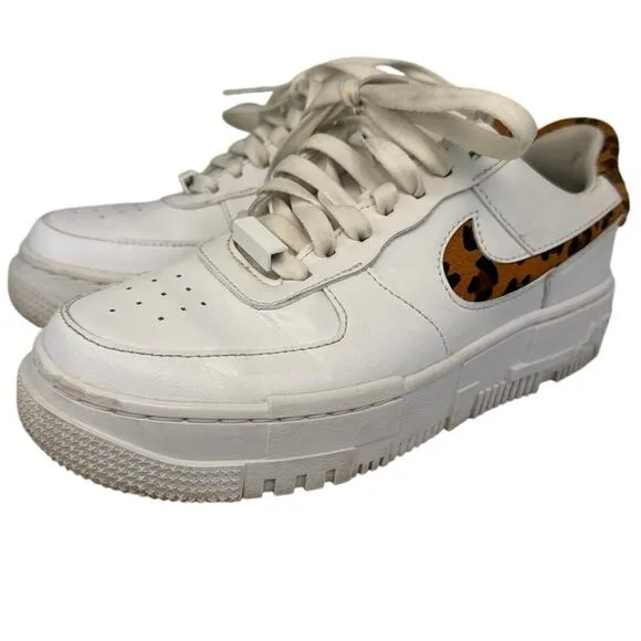 Nike Air Force 1 Low Pixel SE “White Leopard Print” CV8481-100 size 6.5