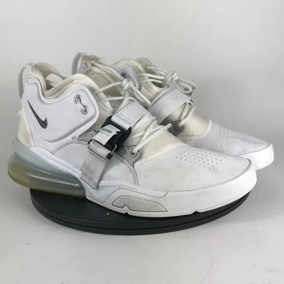 Nike Air Force 270 White/Silver Athletic Running Shoes AH6772-100 Men’s Size 13