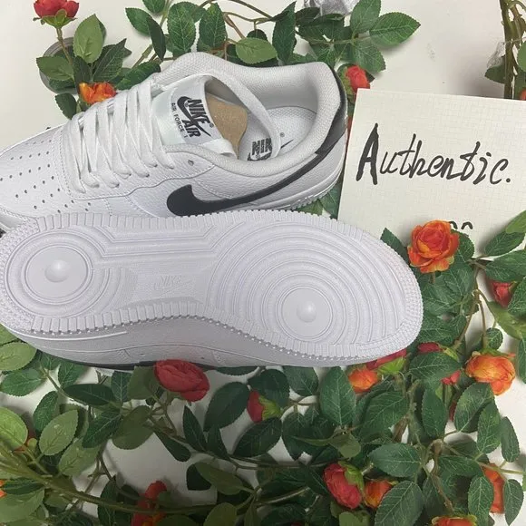 Nike Air Force No. 1 black and white athletic shoes