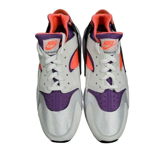 Nike Air Huarache White Purple Bright Mango Shoes DD1068-101 Men's Size 10