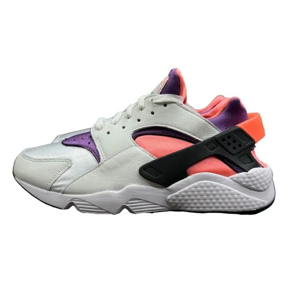 Nike Air Huarache White Purple Bright Mango Shoes DD1068-101 Men's Size 10