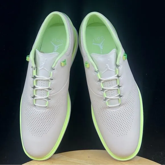 Nike Air Jordan ADG 4 Golf Shoes Bone White Volt Green Men’s Size 9 (DM0103-003)