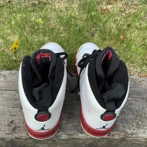 Nike Air Jordan Fussion 9 Red White Black Men Sneaker Size 9.5 Shoes 352753-102