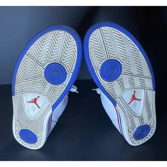 Nike Air Jordan Phly Mens 9 White Blue Athletic Shoes Low Sneakers 323085-164